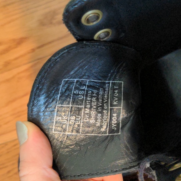 Black Shriver heeled platform boots - Picture 4 of 5